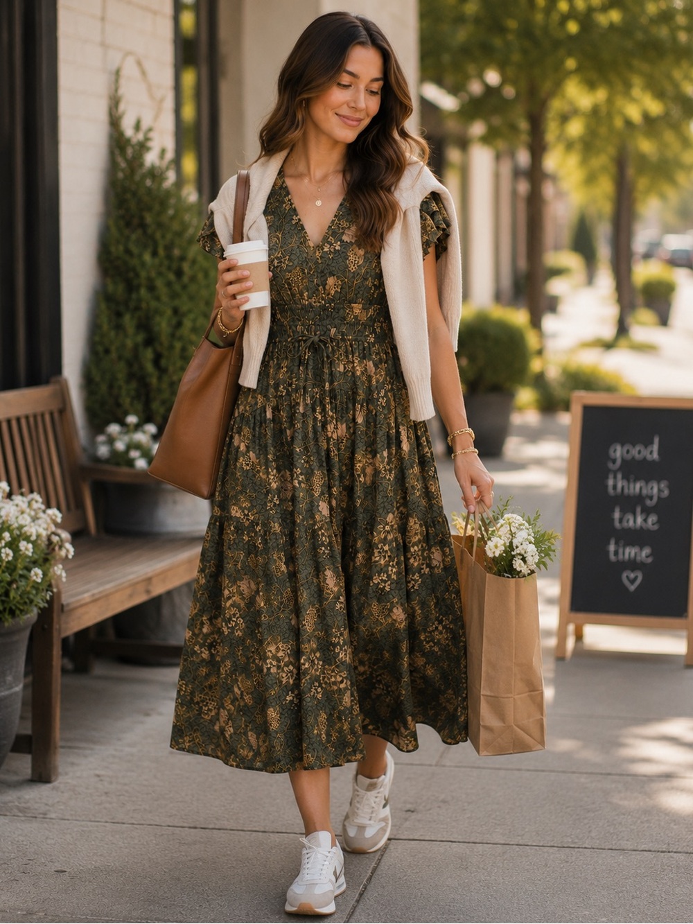 NWT Ulla Johnson Lyra Midi Flutter Sleeve Dress Size 6 - Picture 4 of 11